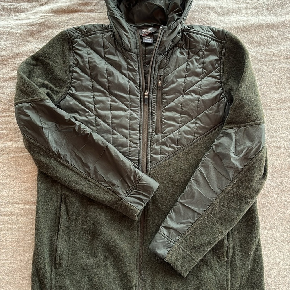 Outdoor Research Cyprus Hybrid Wool full Zip Hoodie - Picture 2 of 10